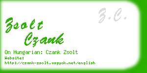 zsolt czank business card